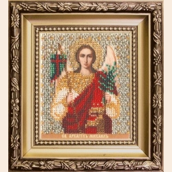 Набор для вышивания бисером ЧАРИВНА МИТЬ "Икона святого архангела Михаила"